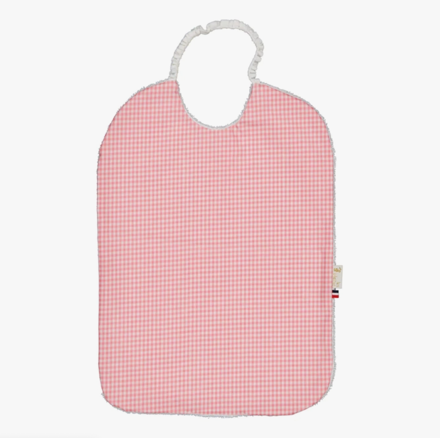 Waterproof Elastic Bib - Pink Gingham