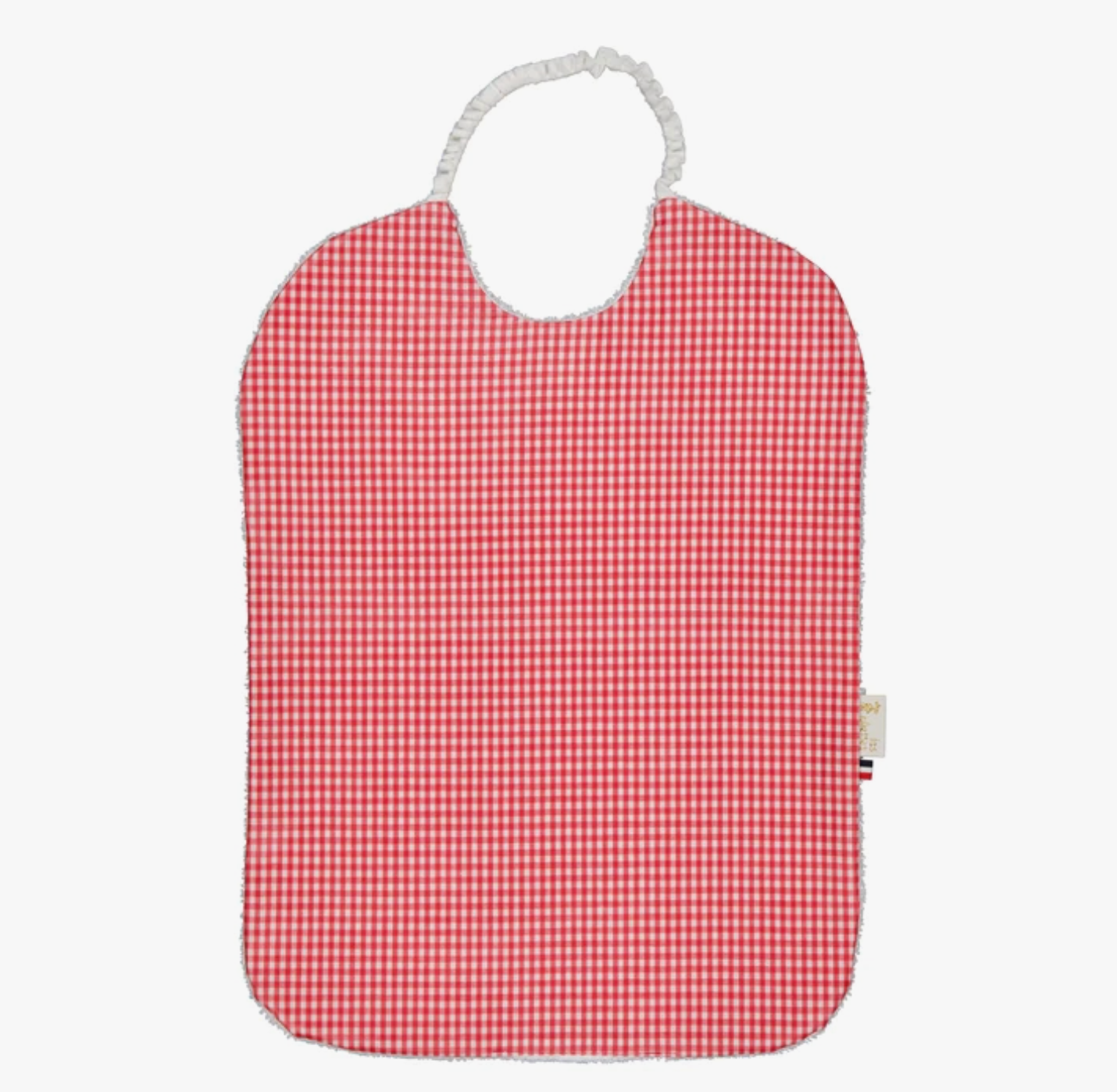 Waterproof Elastic Bib - Red Gingham