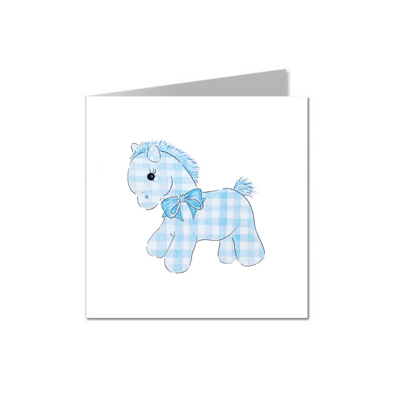 Pony Gingham Card