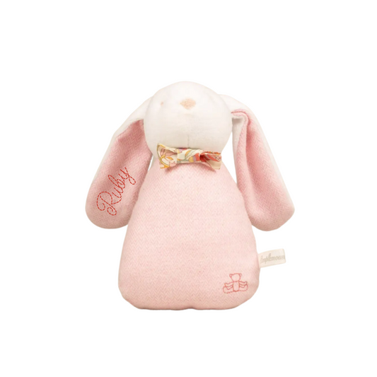 Rabbit Rattle - Pink