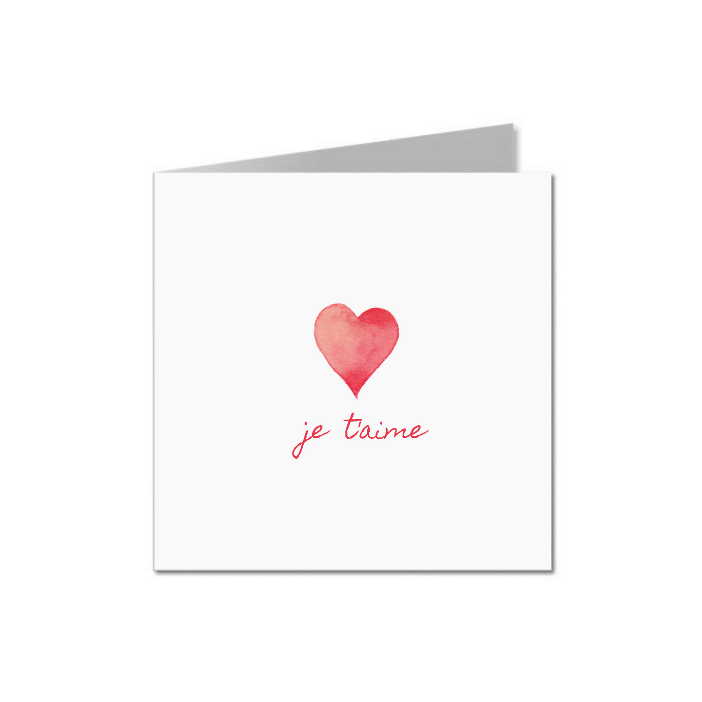 'Je t'aime' Card