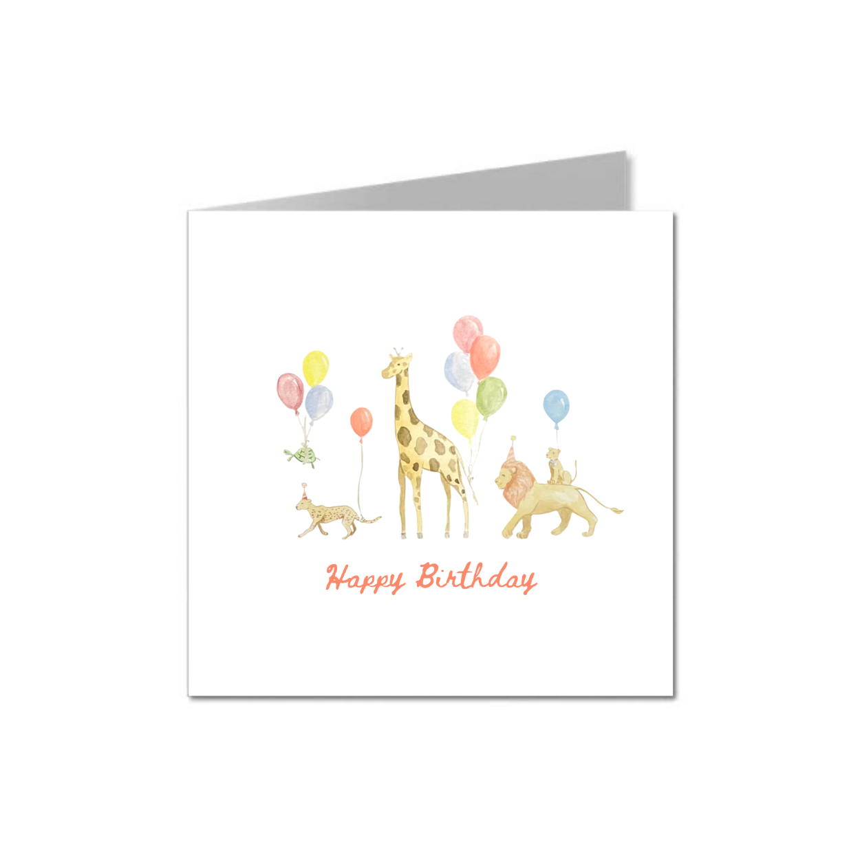 Happy Birthday Party Animals Card