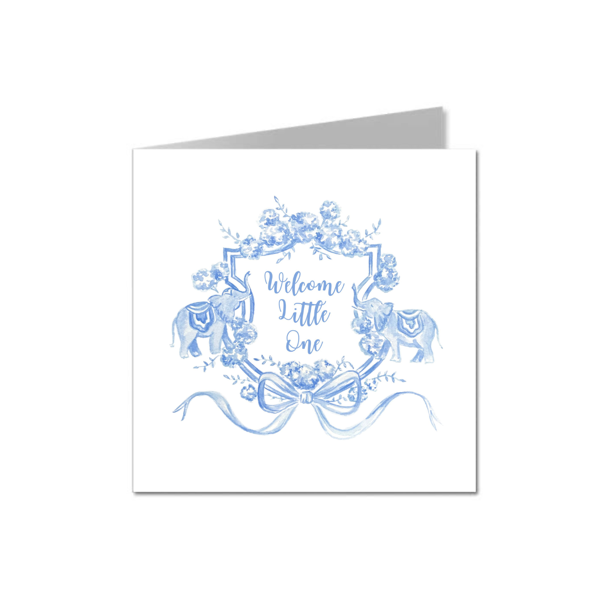 Welcome Little One Card - Blue