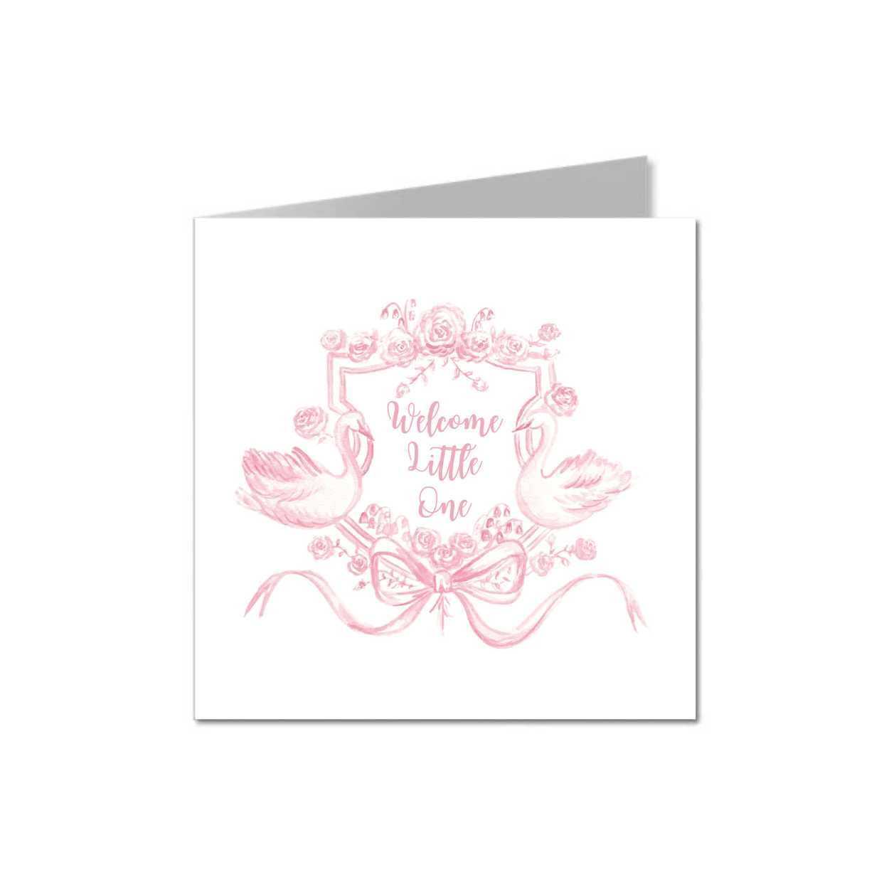 Welcome Little One Card - Pink