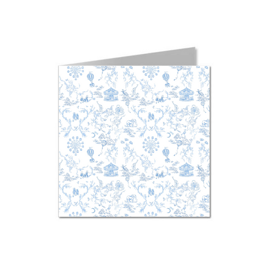 Blue Fairytale Toile Card