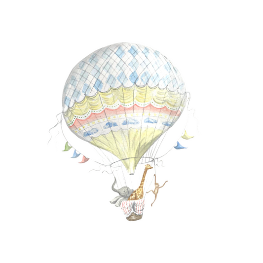 Safari Balloon Print