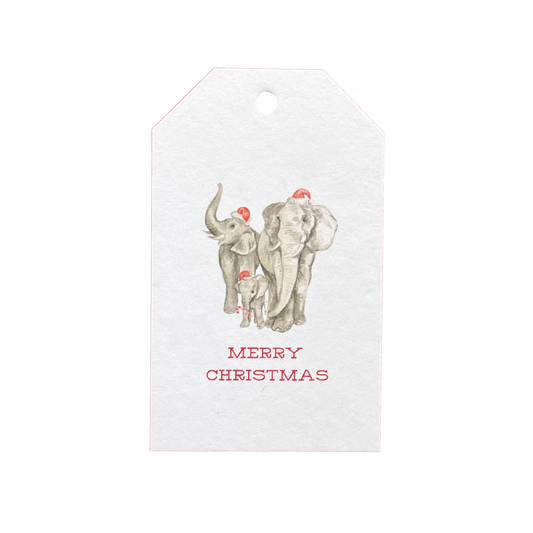 Elephant Christmas Gift Tags