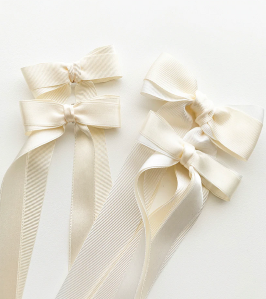 Double Pastel Grosgrain Bow