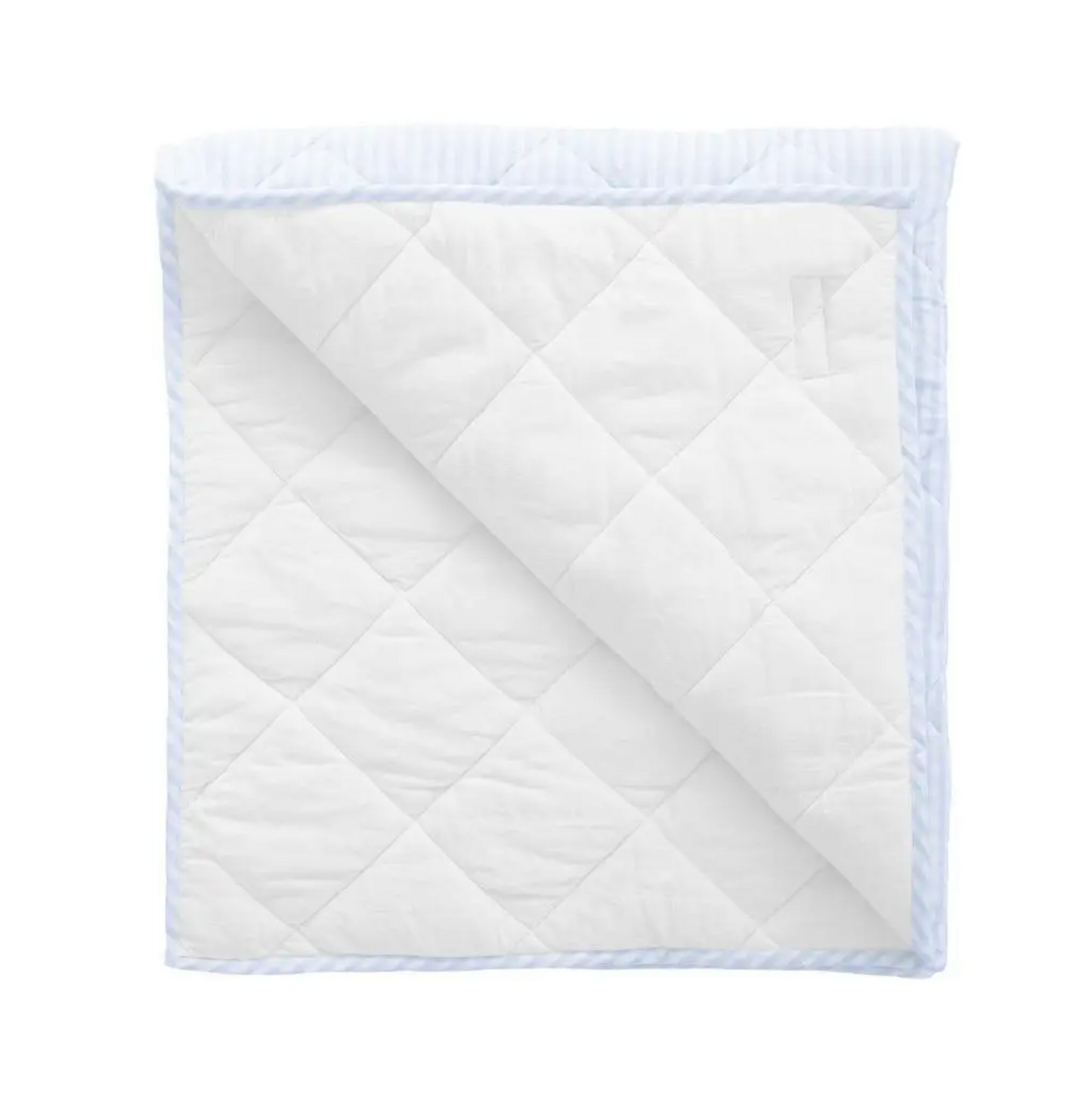 Play Mat & Blanket - Pale Blue Gingham