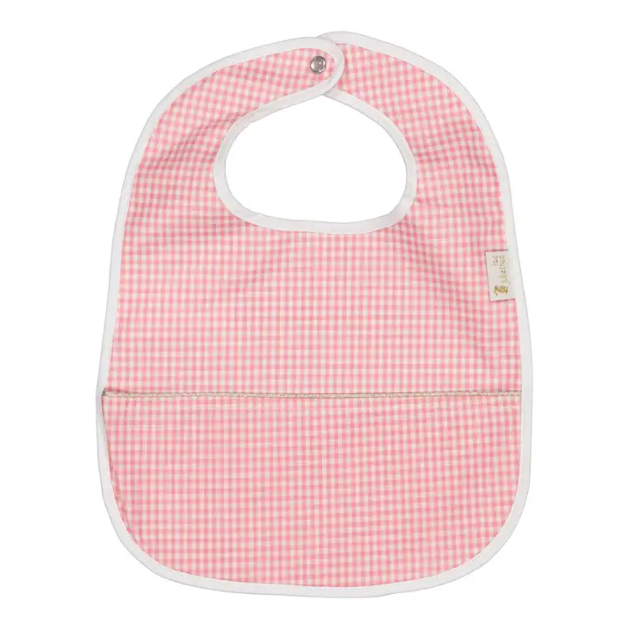 Waterproof Bib - Pink Gingham