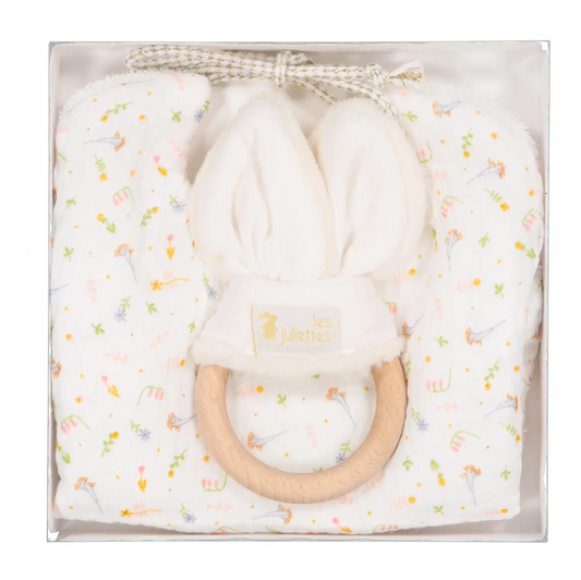 Bib & Teething Ring Set - Herbarium