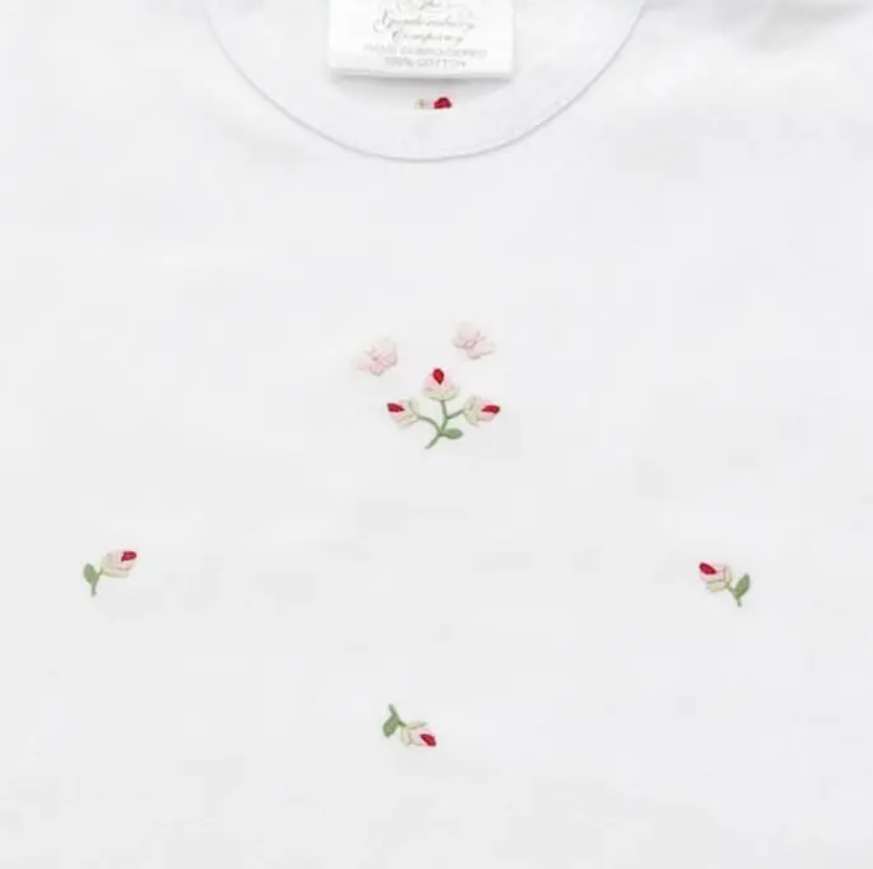 Embroidered Rosebud Tee