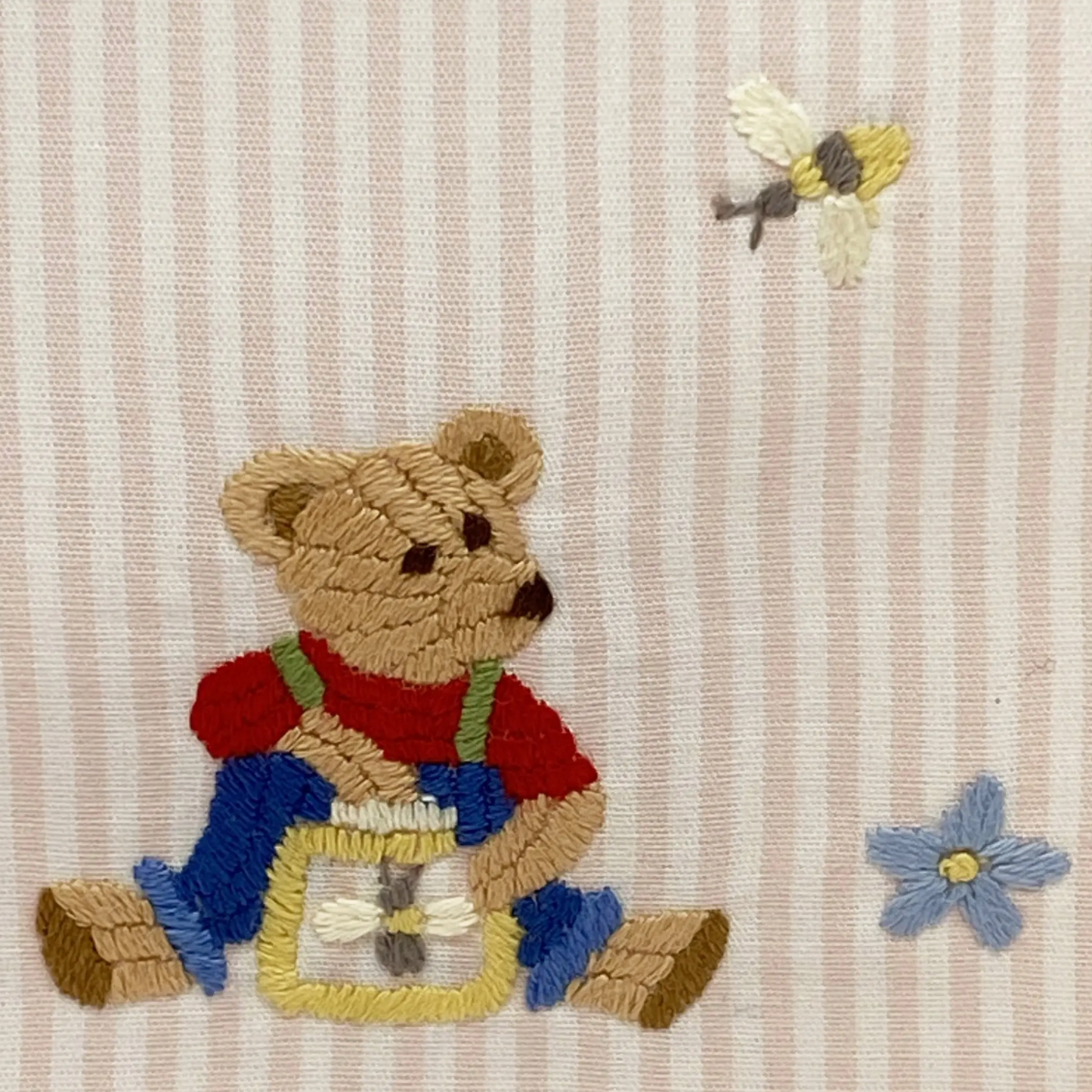 Tissue Box Cover - Pink/Teddy Bear