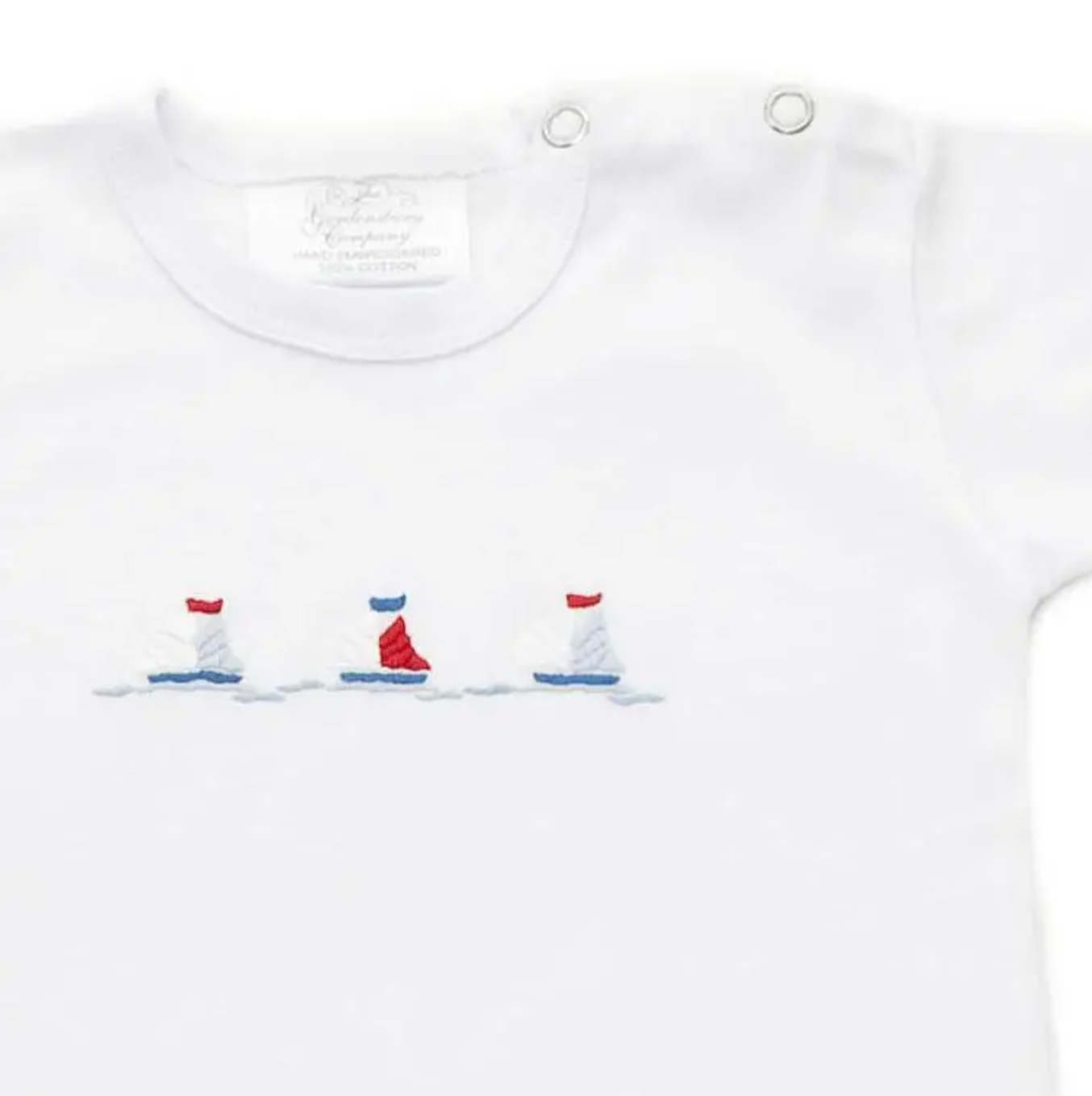 Embroidered Sail Boat Tee