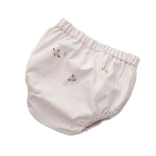 Embroidered Diaper Cover - Rosebuds