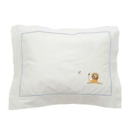 Baby Pillowcase On Safari - Blue
