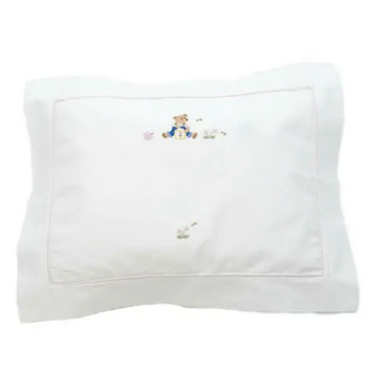 Baby Pillowcase Teddy Bear - Pink