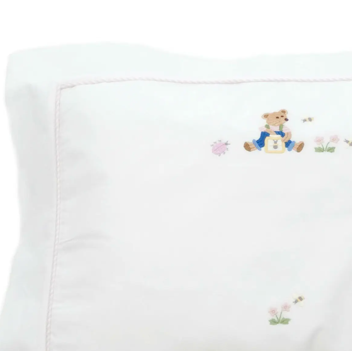 Baby Pillowcase Teddy Bear - Pink