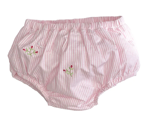 Embroidered Diaper Cover - Rosebuds
