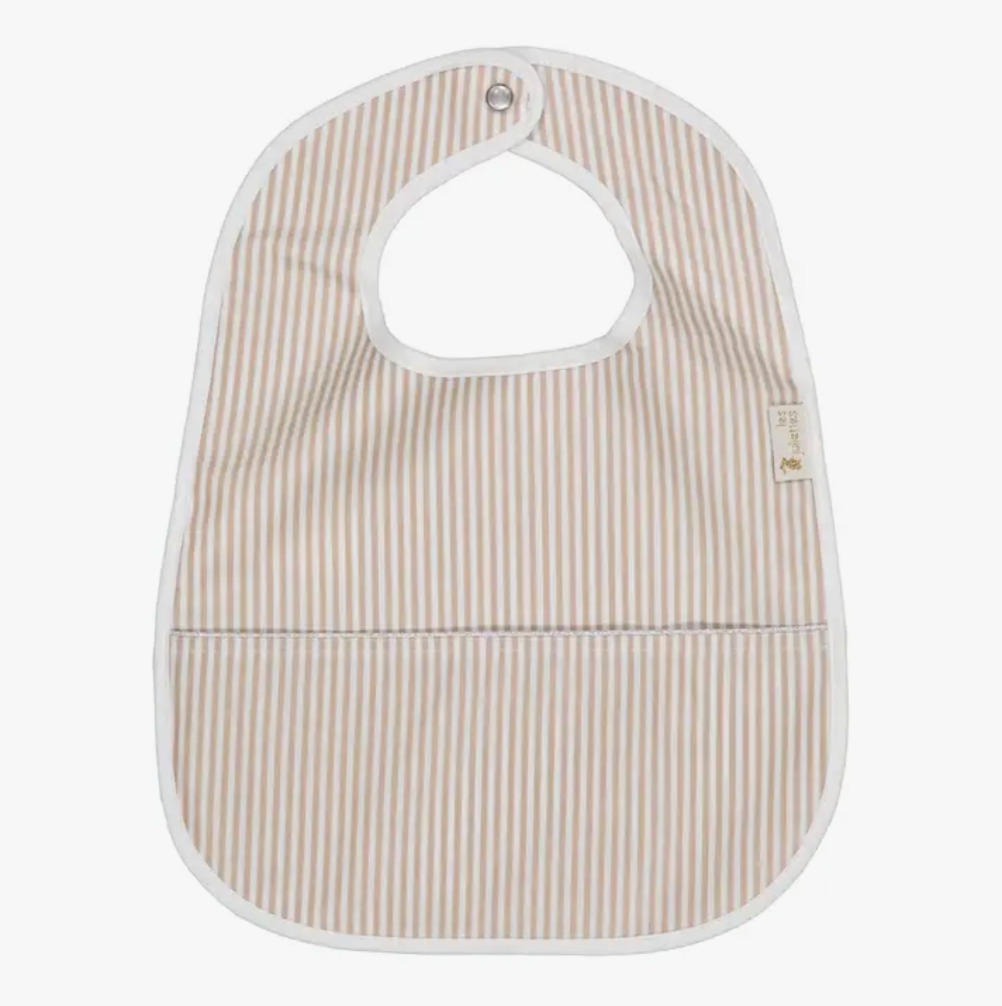 Waterproof Bib - Sand Stripes