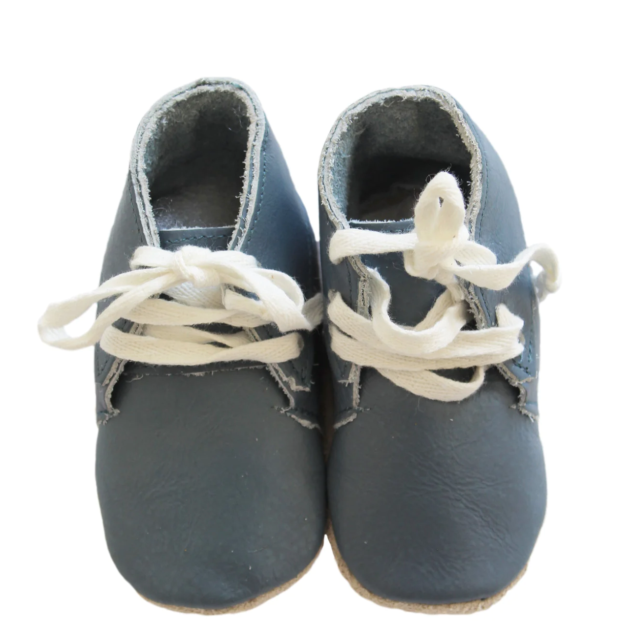 Soft Sole Baby Leather Shoes - Blue