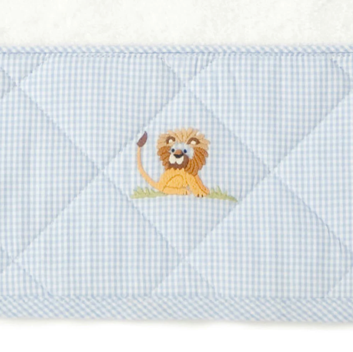 Terry Cloth Bib - Safari Blue Lion