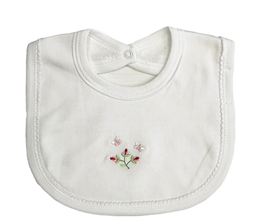 Pima Cotton Bib - Rosebuds