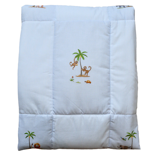 Crib Quilt - Safari Blue