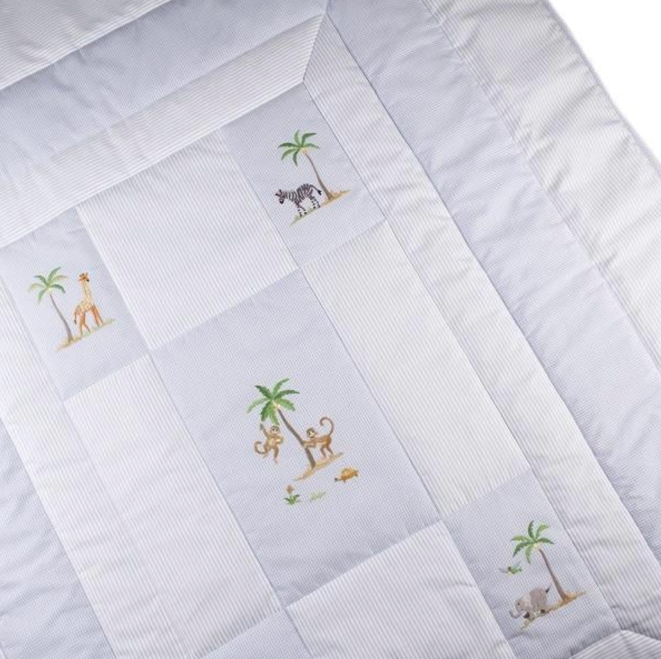 Crib Quilt - Safari Blue