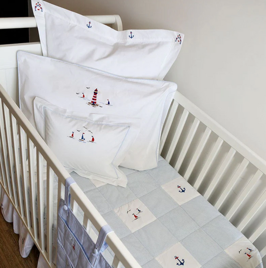 Crib Quilt - Sail Boats
