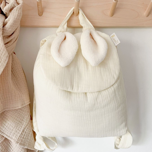 Bunny Backpack - Ecru