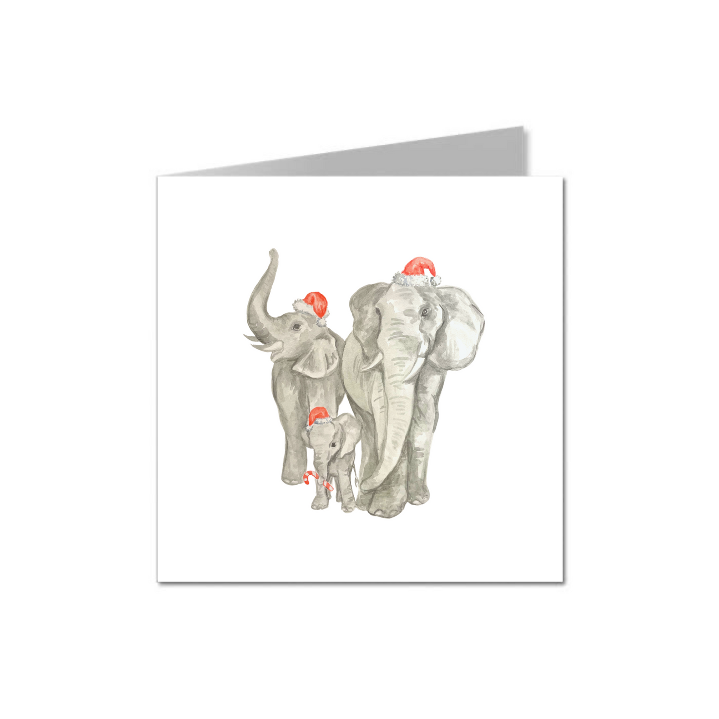 Elephant Christmas Card