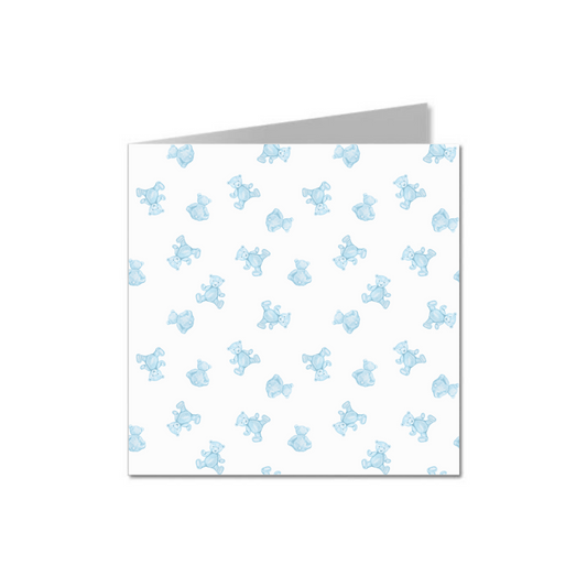 Tiny Teddies Card - Blue