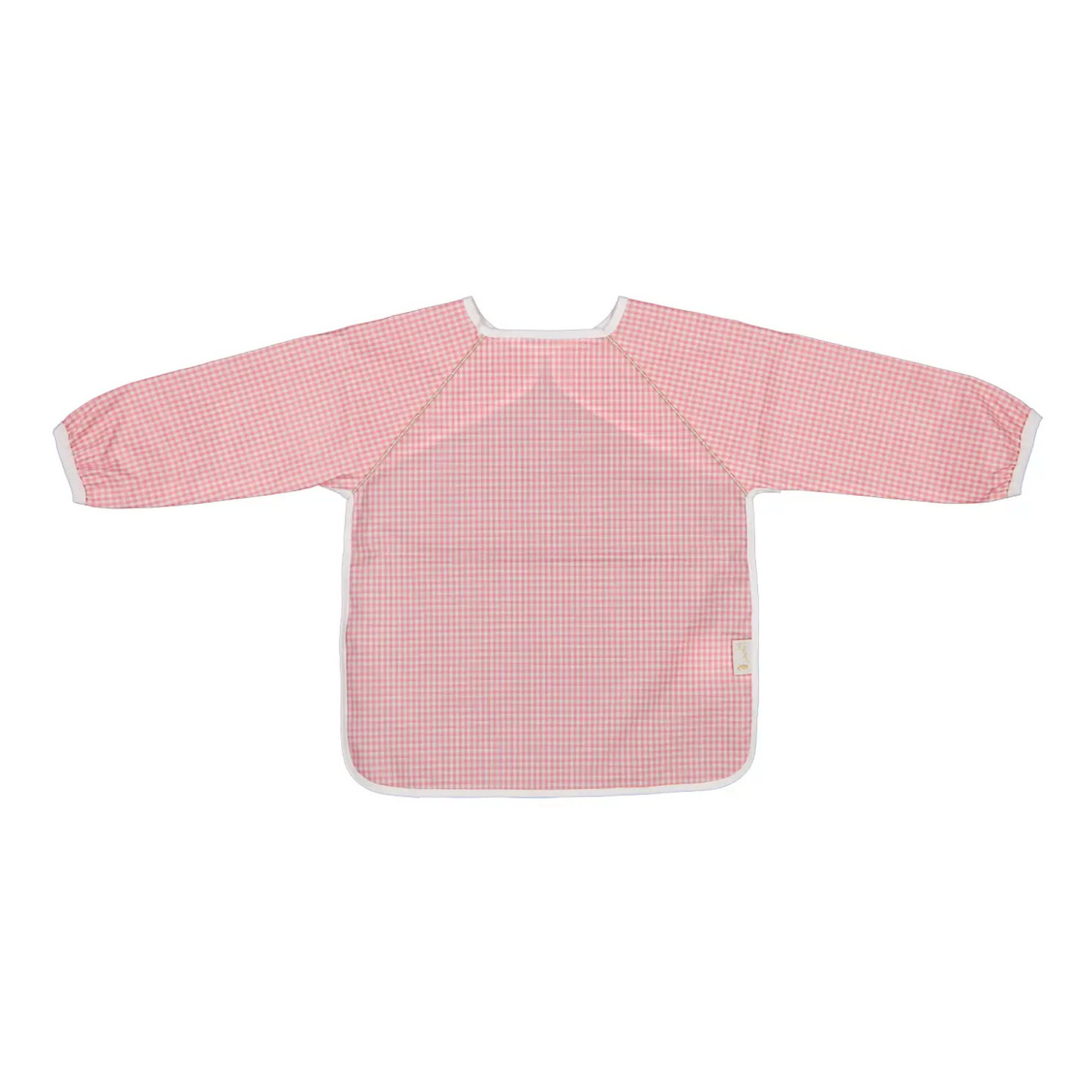 Waterproof Apron Bib - Pink Gingham