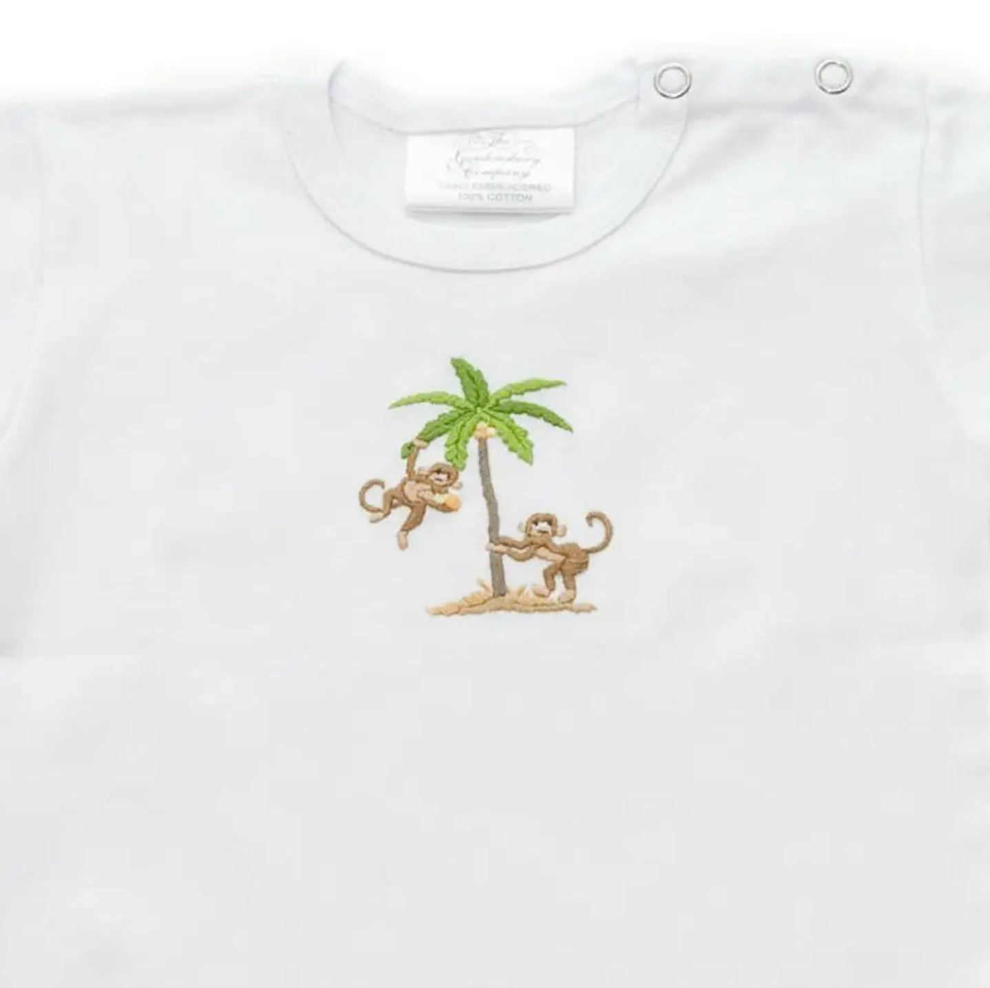 Embroidered Monkey Tee