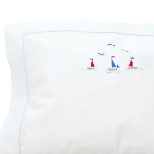 Baby Pillowcase - Nautical Blue