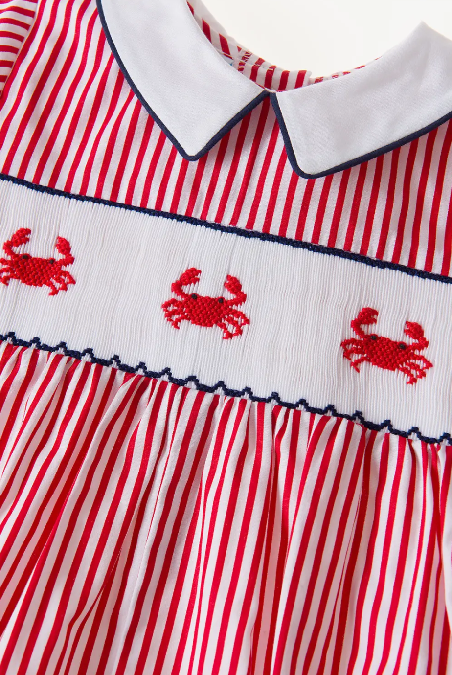 Crab Smocked Romper