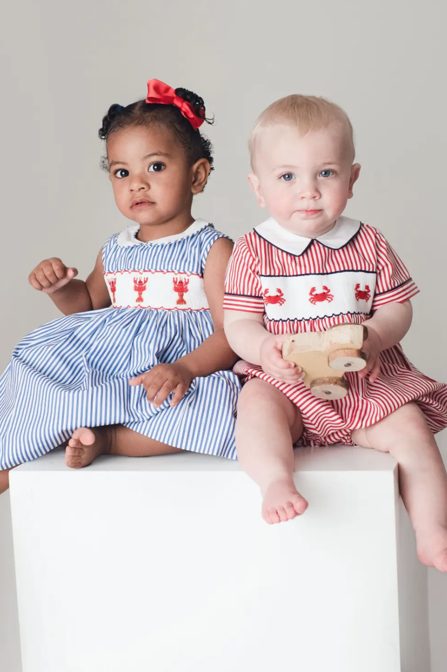 Crab Smocked Romper