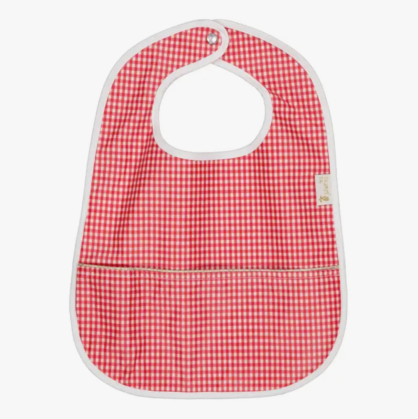 Waterproof Bib - Red Gingham