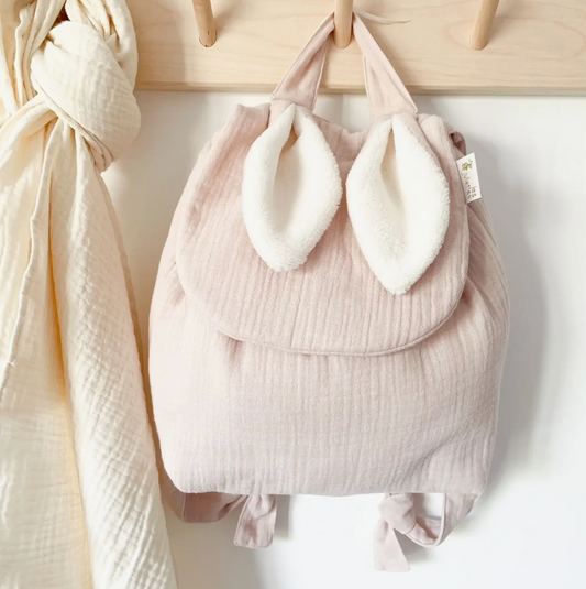 Bunny Backpack - Powder Pink